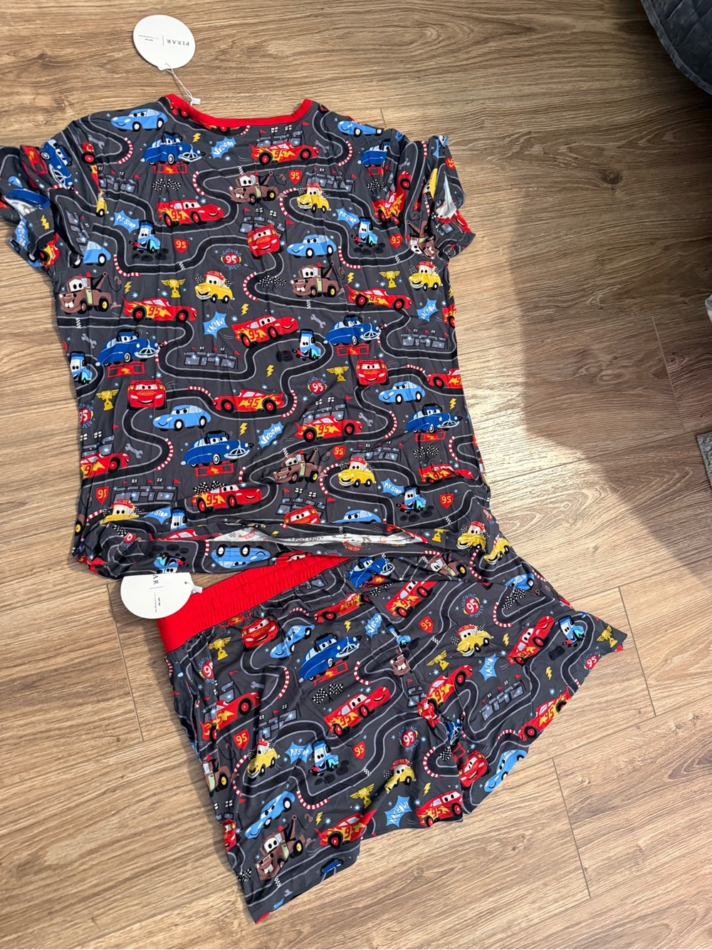 NWT little sleepies cars adult set - XL - Picture 5 of 6
